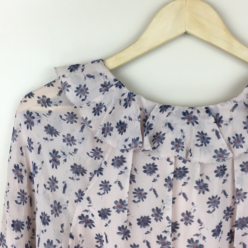 Joie Marelle Pink Silk Floral Tie Waist Dress NWT - Picture 7 of 14